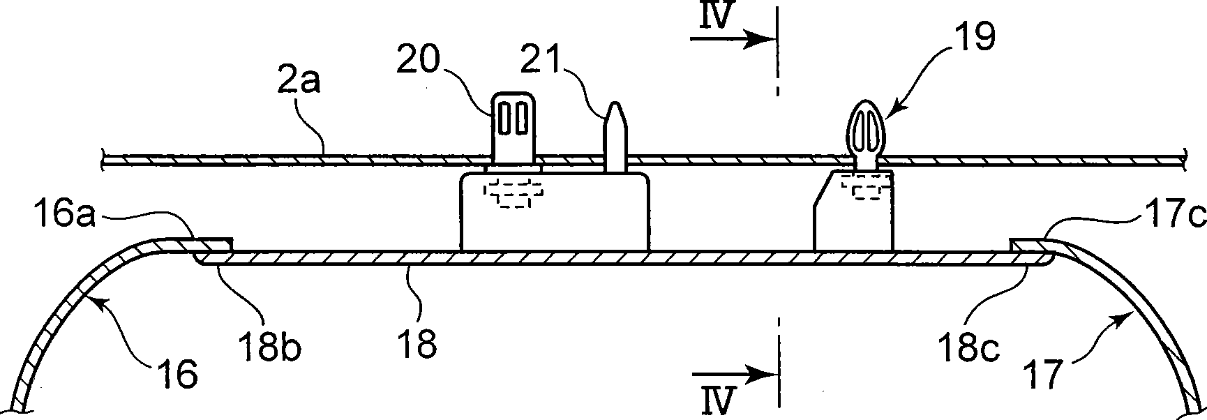 Vehicle rear structure provided with curtain air bag device
