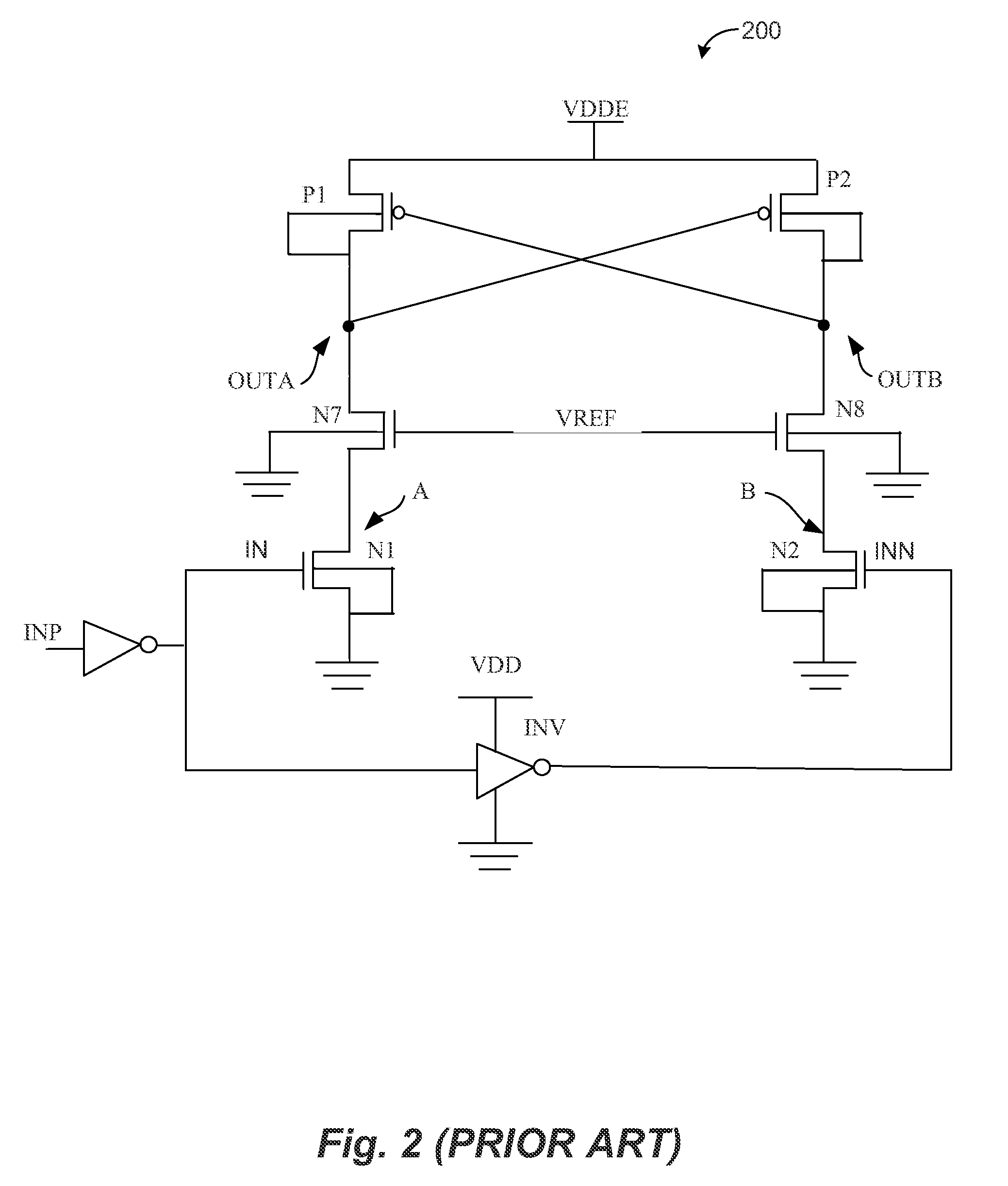 Wide range core supply compatible level shifter circuit