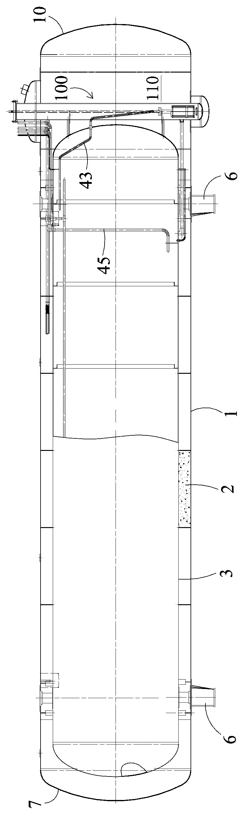 Horizontal double-layer buried storage tank
