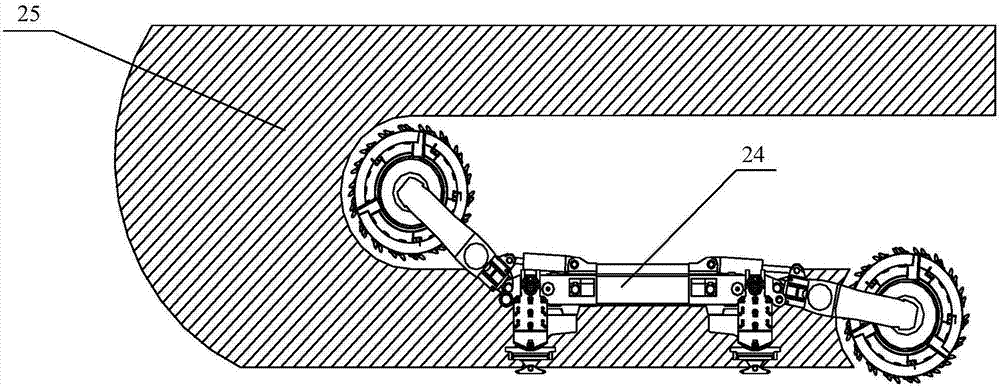 Cutting head of coal rock information in transient temperature feedback of coal rock cutting and using method