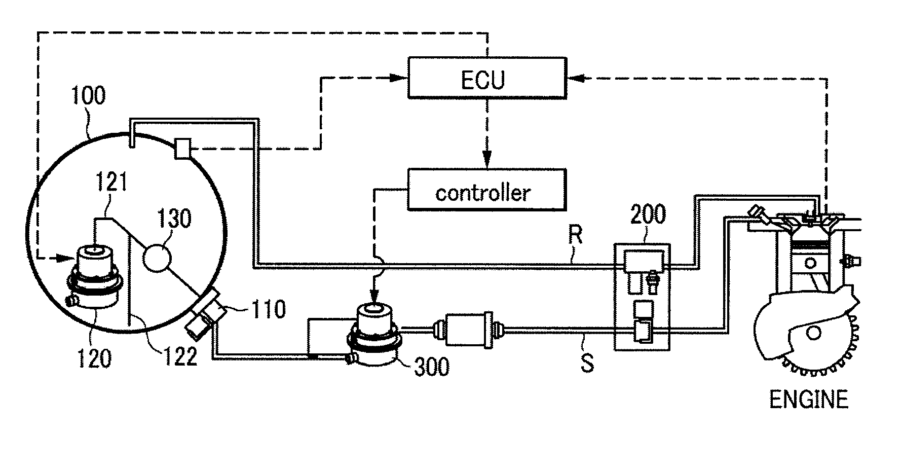 Fuel supplying system of lpi engine