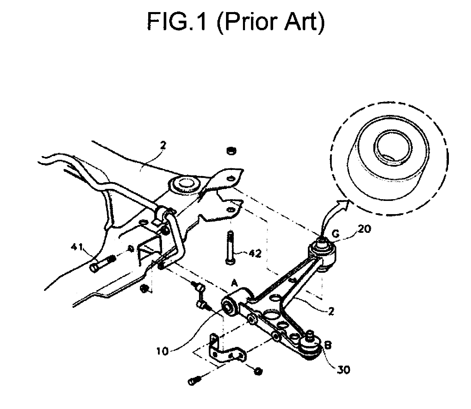 Single-axis damping joint for connecting chassis components for vehicles