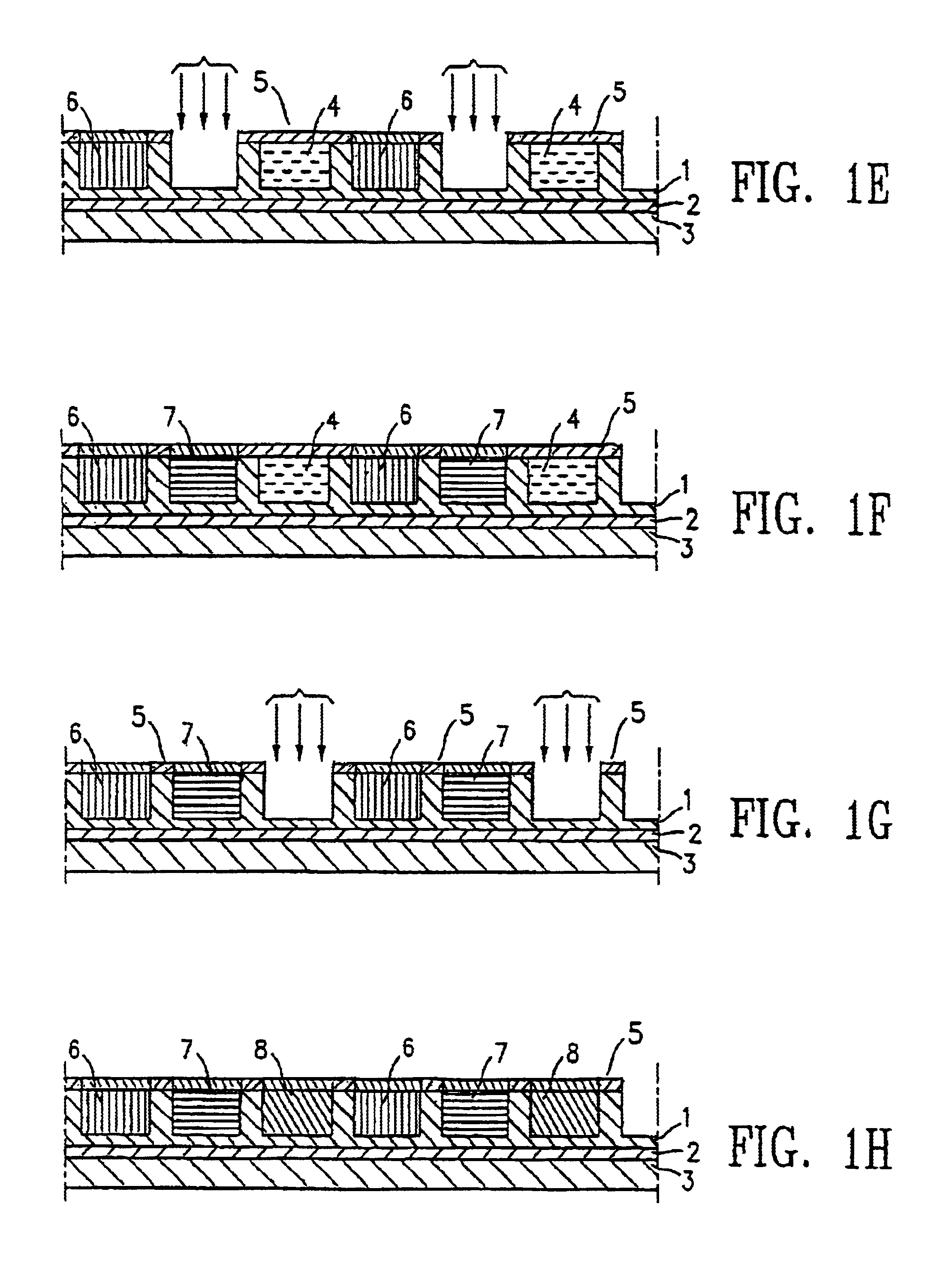 Process for imagewise opening and filling color display components and color displays manufactured thereof