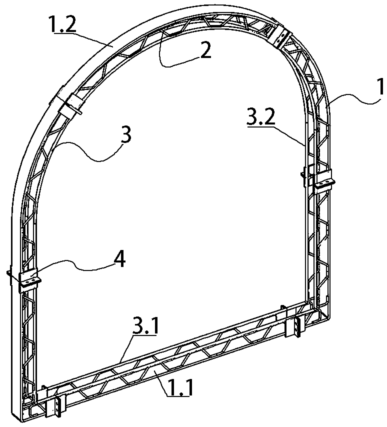 3D printed steel fiber reinforced concrete tunnel preliminary support grating arch frame and construction method thereof