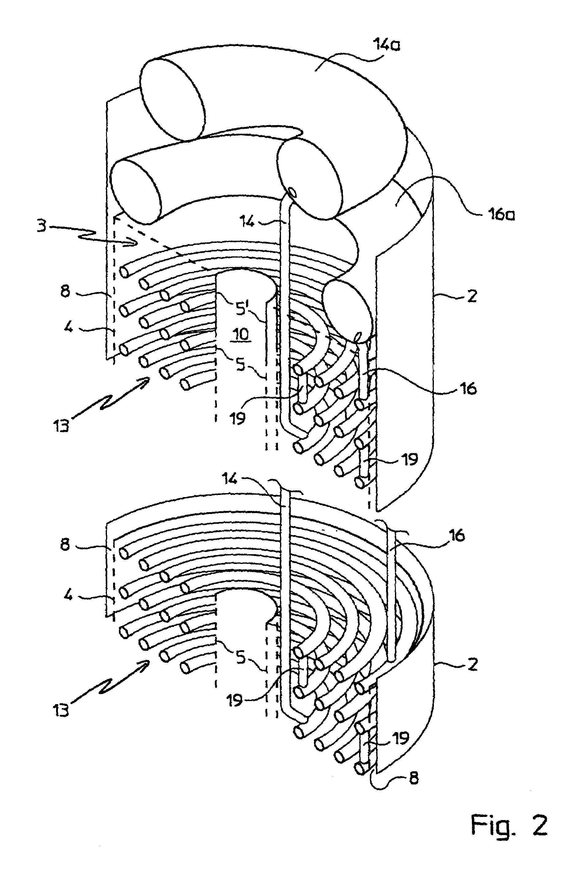 Isothermal reactor for exothermic or endothermic heterogeneous reactions