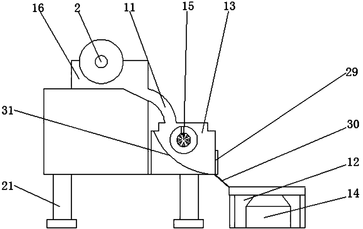 A Chinese herbal medicine slicer that can quickly remove dust and efficiently classify and collect