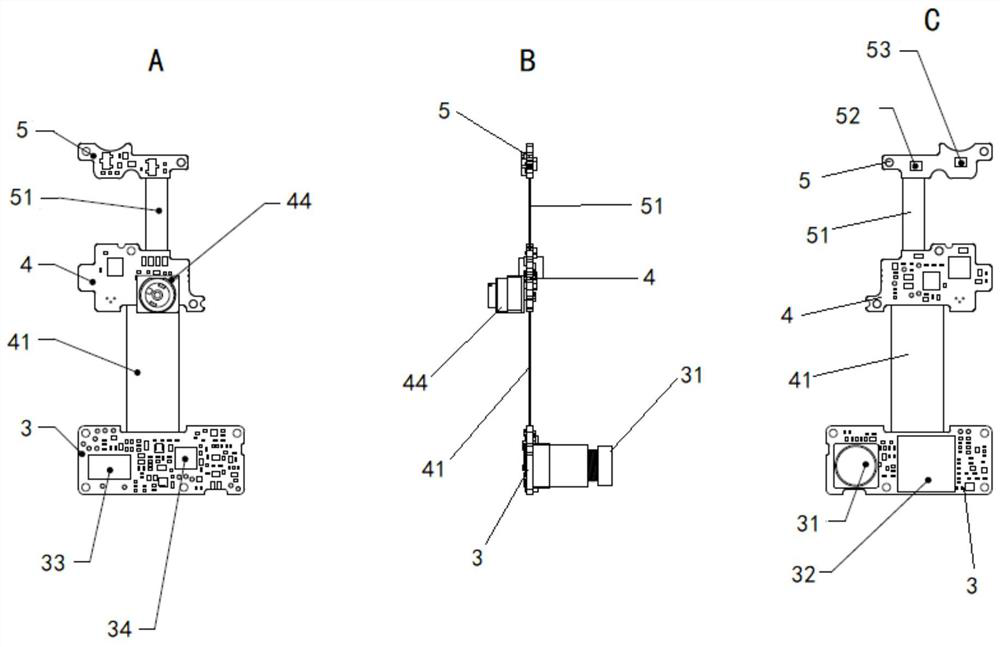 Double-camera bar code reading module with focusing window and bar code reading method