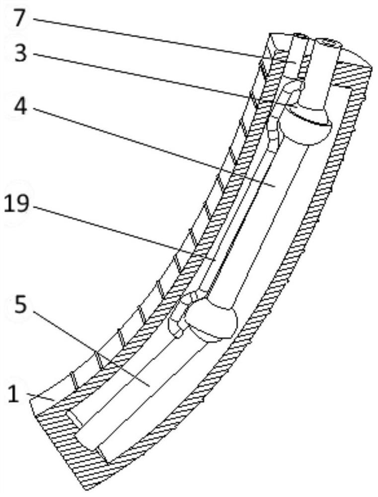 Rigid-soft coupled mechanical finger with variable stiffness endoskeleton