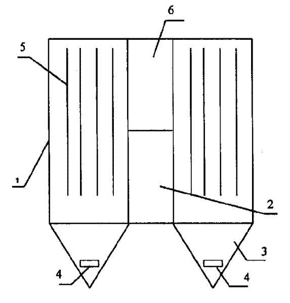 Flue gas purifying method and apparatus for bag type dust remover