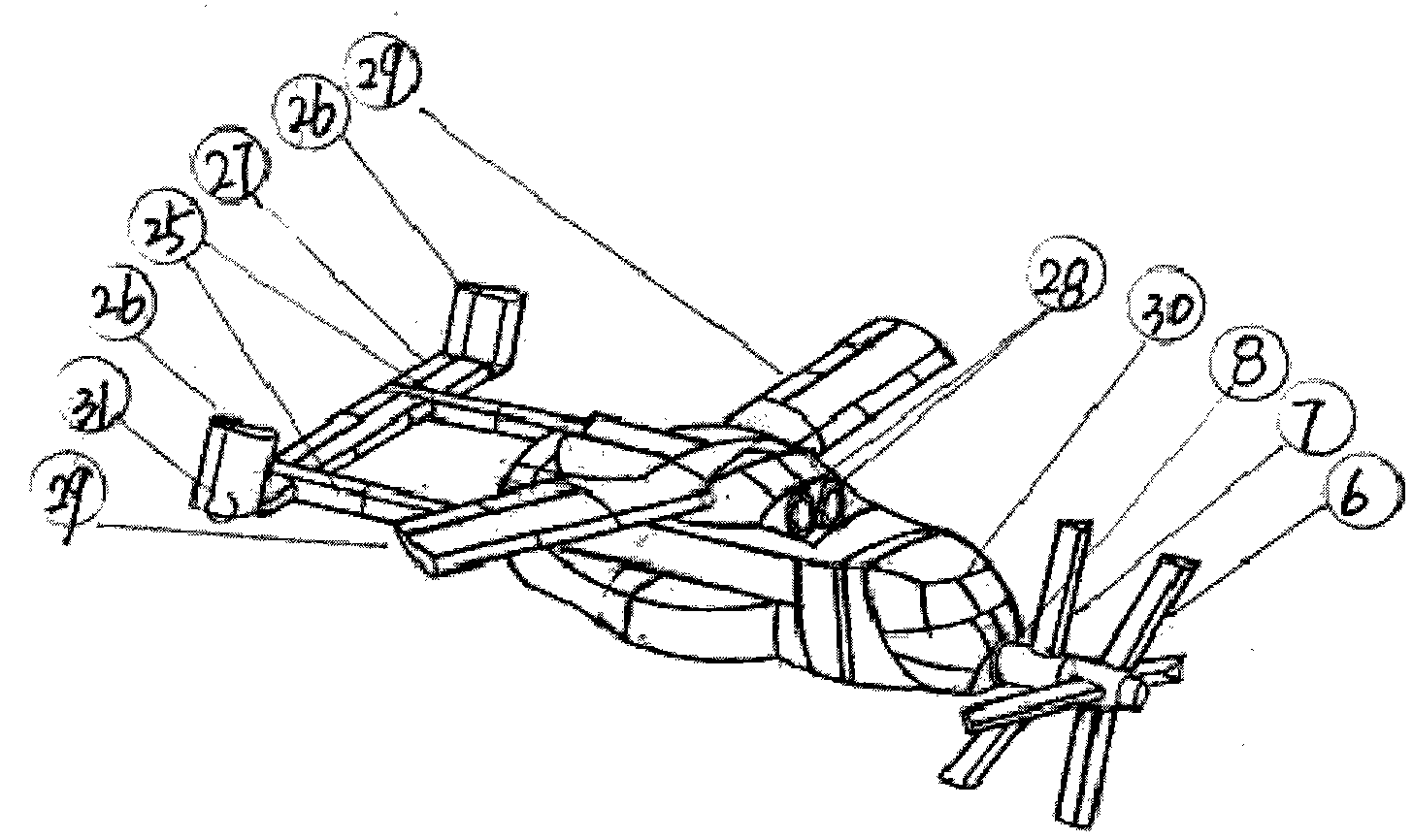 Contra-rotating rotor wing airplane with stationary wings and foldable empennage