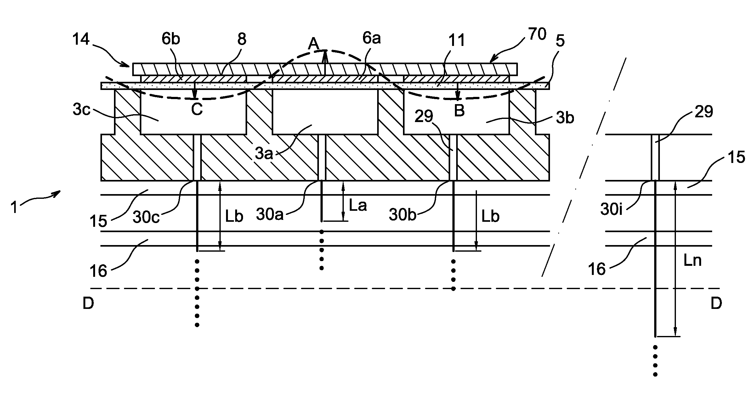 Continuous ink-jet printing device, with improved print quality and autonomy