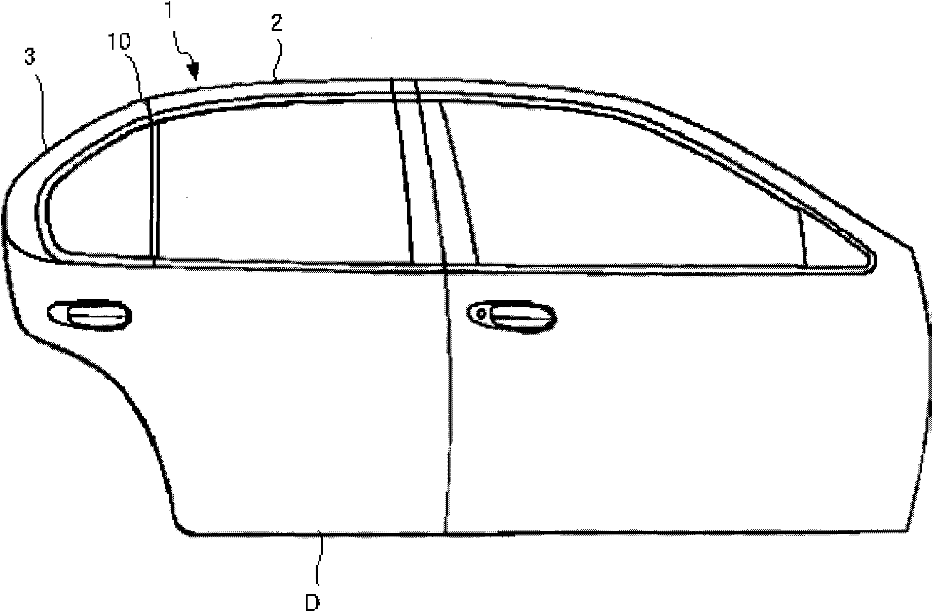 Joint structure of door edge member