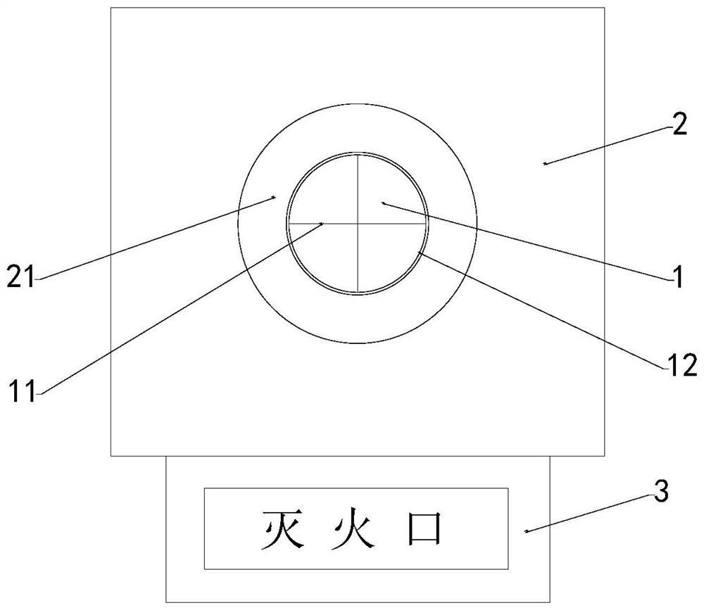 A space product fire extinguisher structure and its manufacturing method and space product