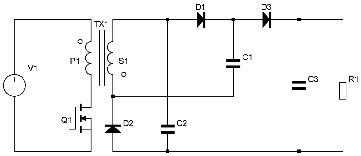 High-voltage output converter
