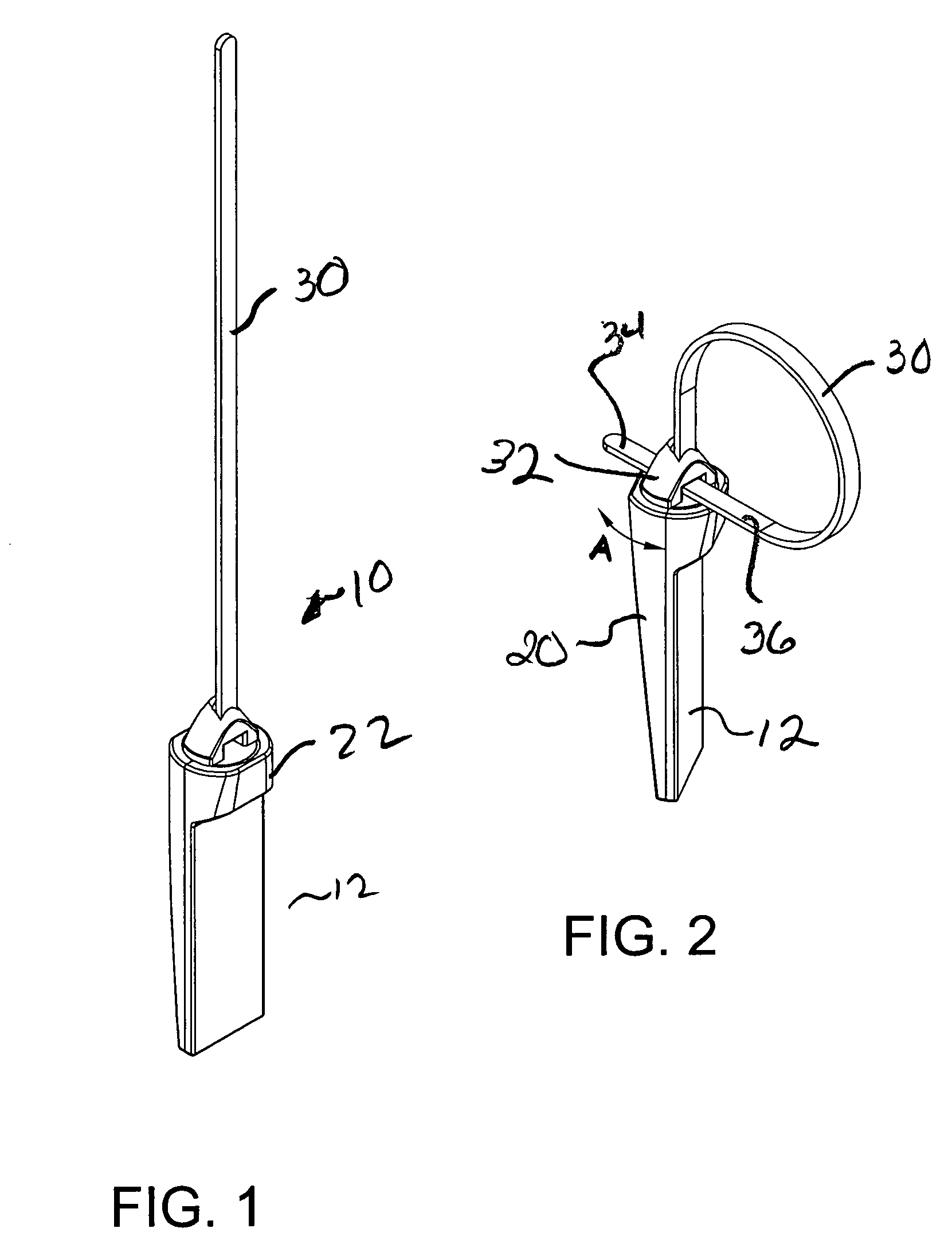 Hang tag with swivel attachment