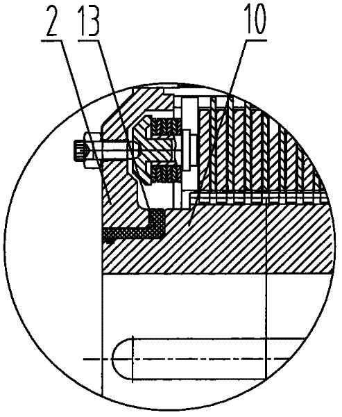 Torque-limiting-type contact non-return device