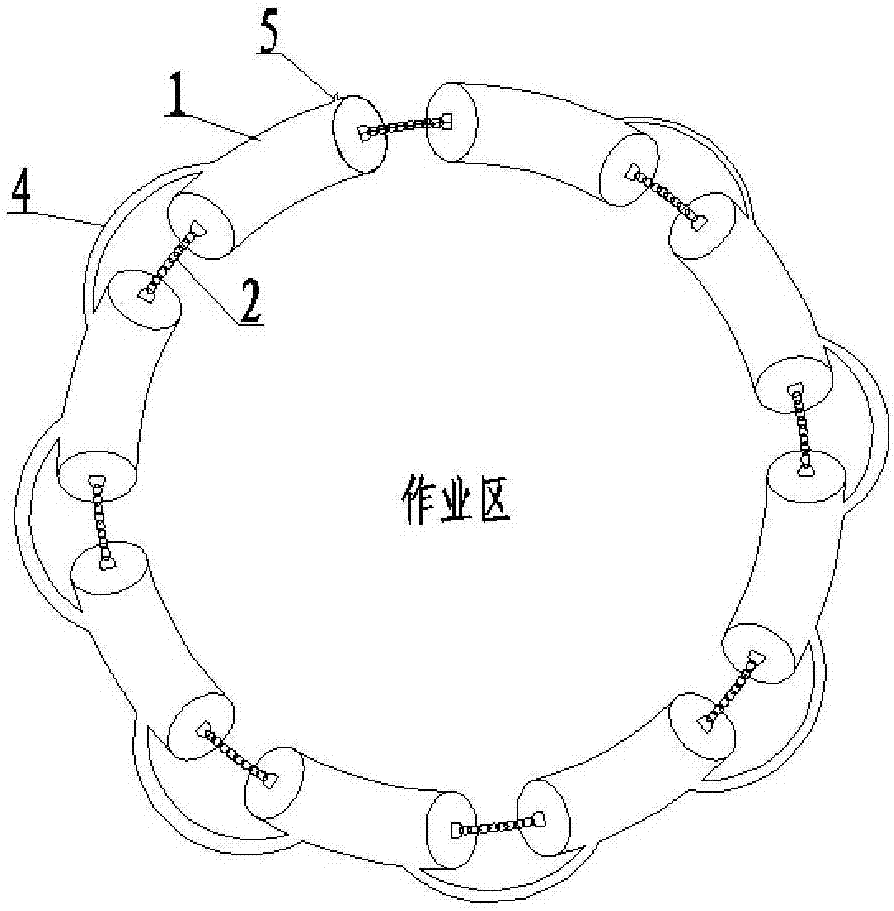 Pendulum bob type multilayer-bag type wave absorber and method