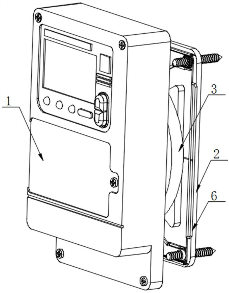 Battery-replaceable three-phase charge-control intelligent electric energy meter