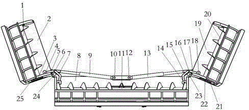Folding corn header and docking mechanism thereof