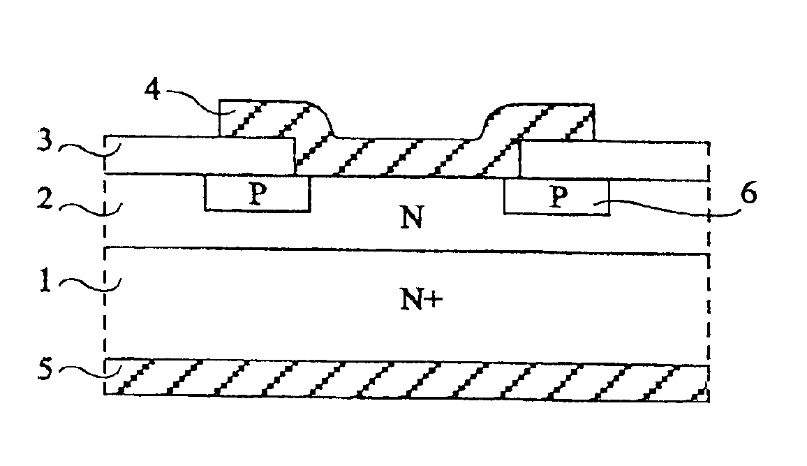 Method for producing a schottky diode in silicon carbide