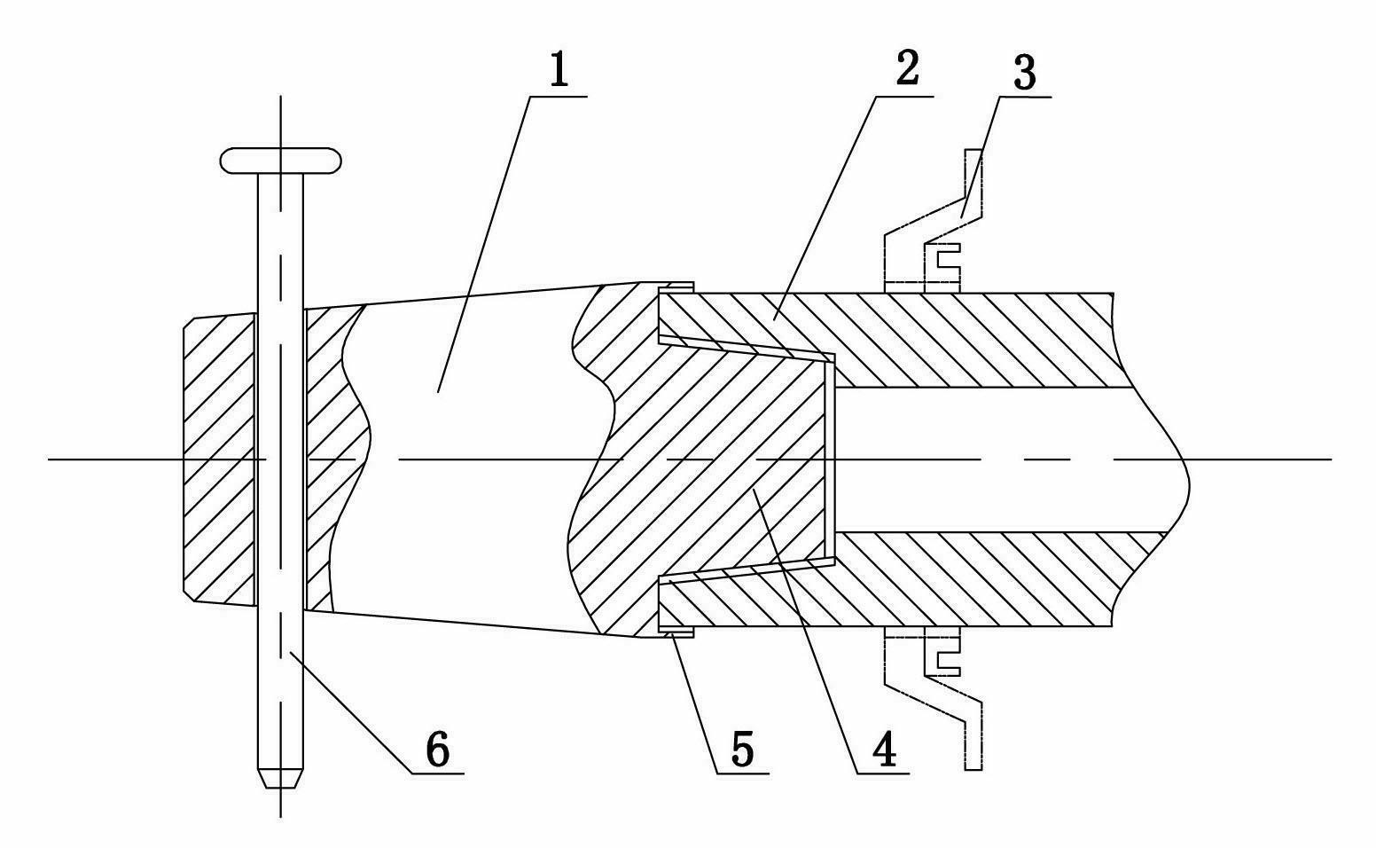 Installation guide device of skeleton sealing ring of hollow shaft of rotary drill rig and use method