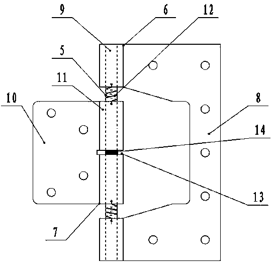 Folding door device with automatic folding function