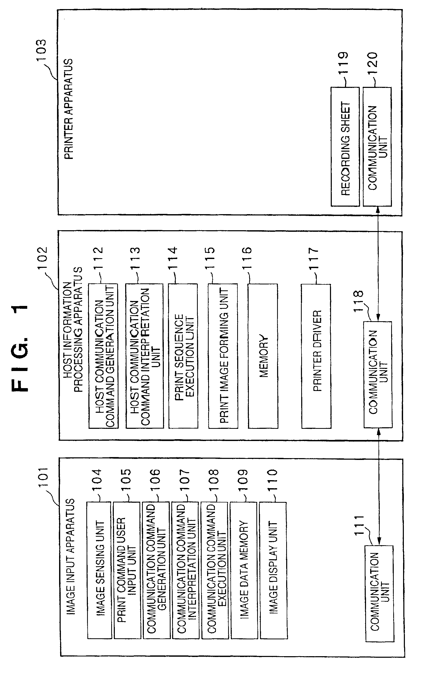 Image inputting apparatus and its control method, information processing apparatus and method, and print system