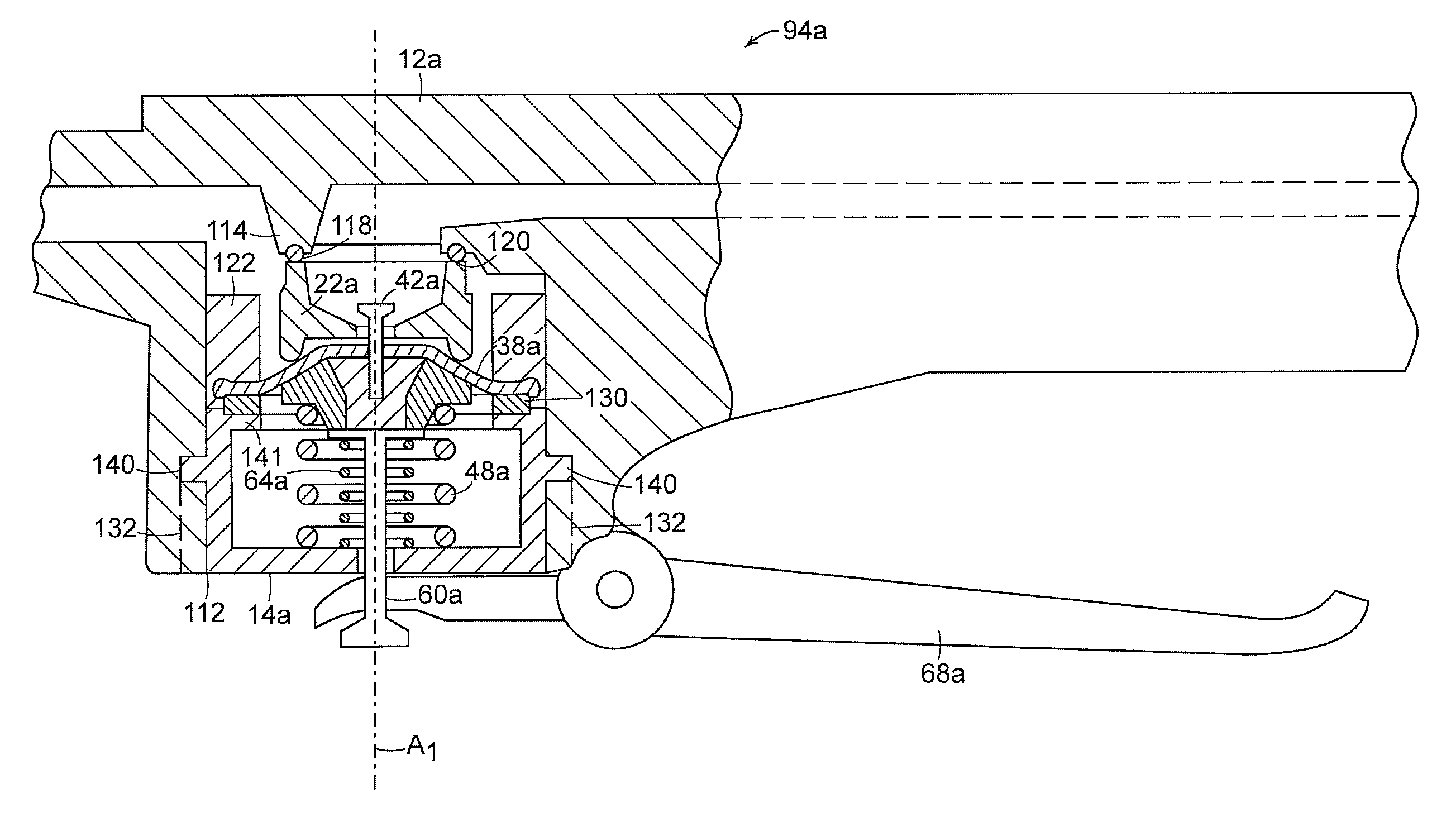 Selectively actuated constant flow valve
