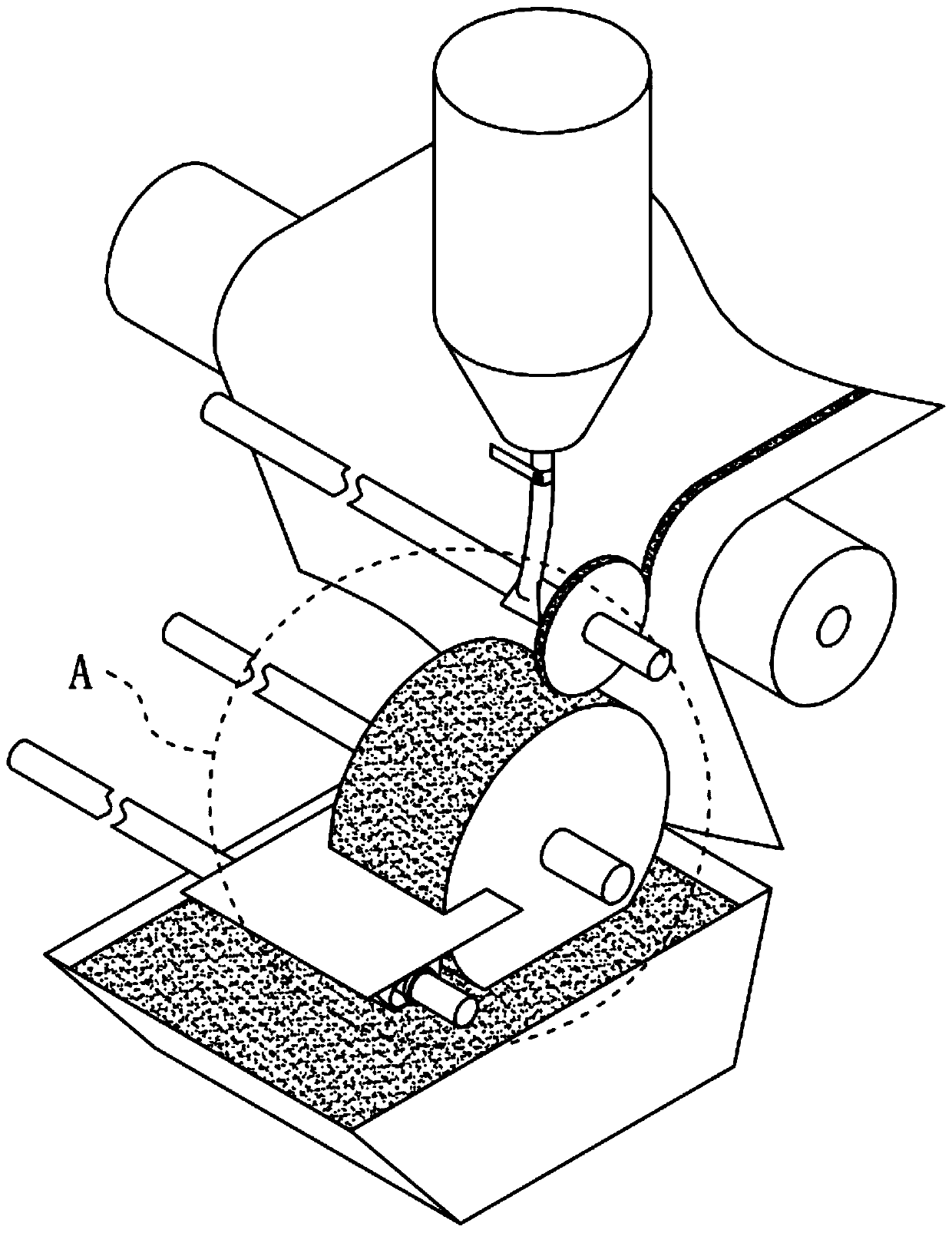 Glue conveying and glue coating mechanism