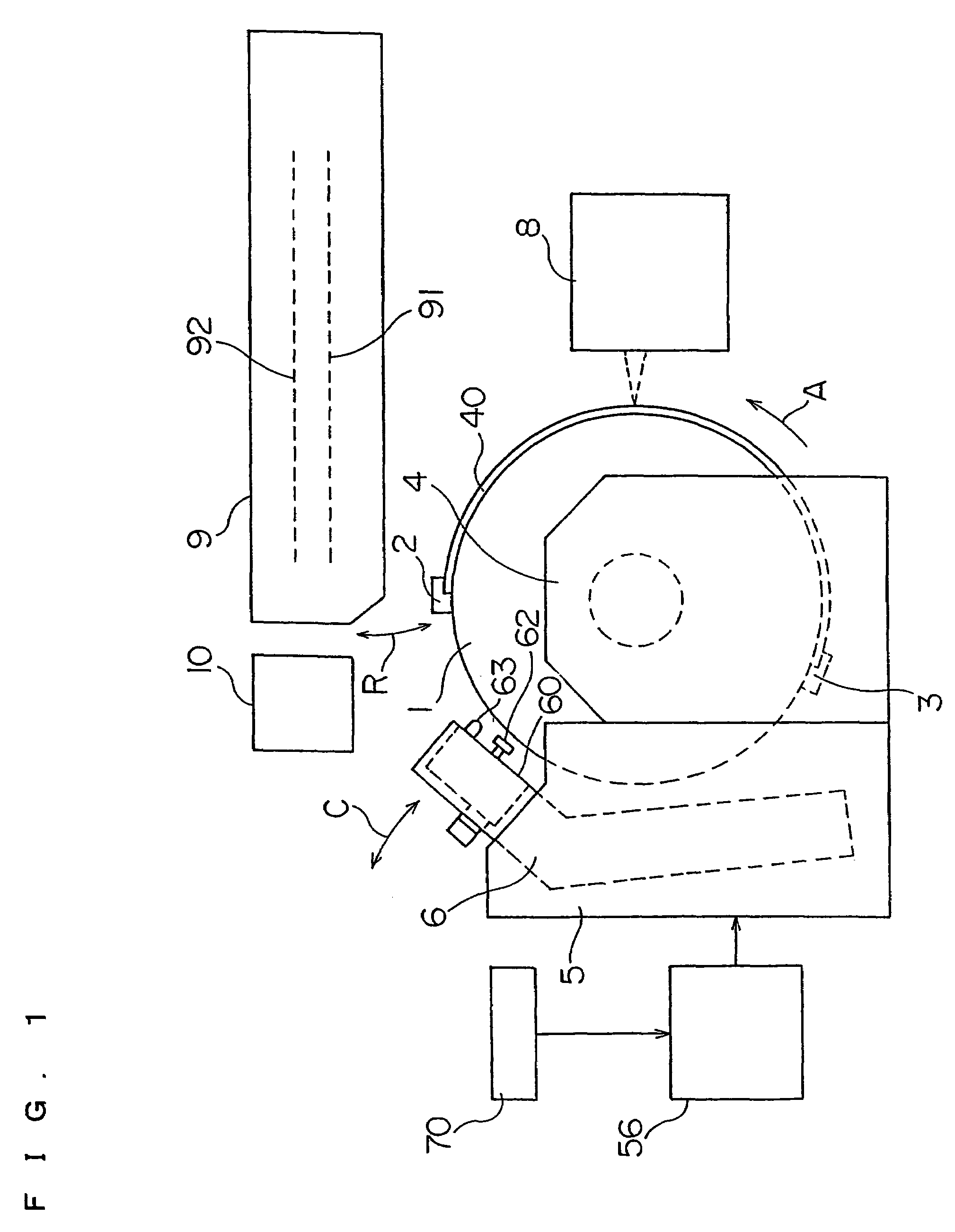 Image recording apparatus with jet and suction