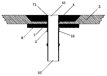 Manufacturing method for vacuum port of composite material mould