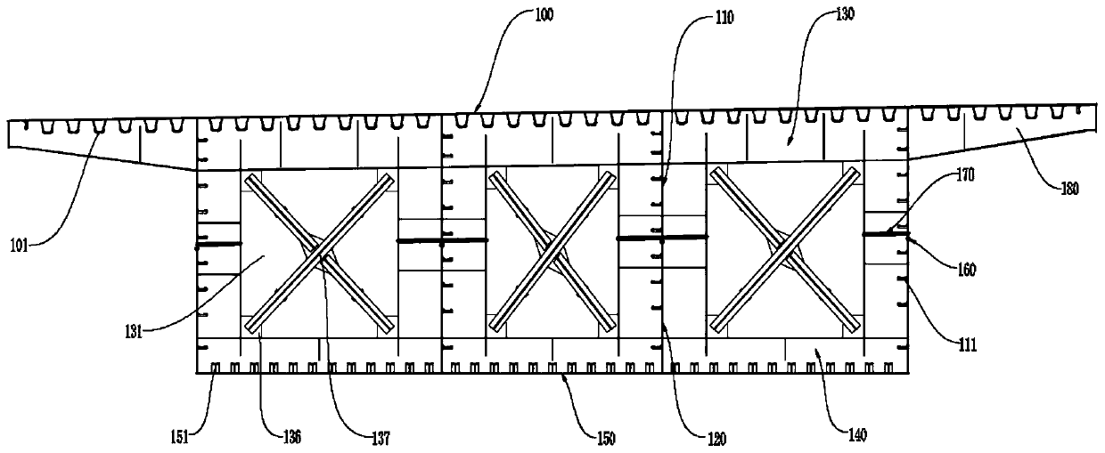 Manufacturing method and transporting method of steel box girder with high crossbeam