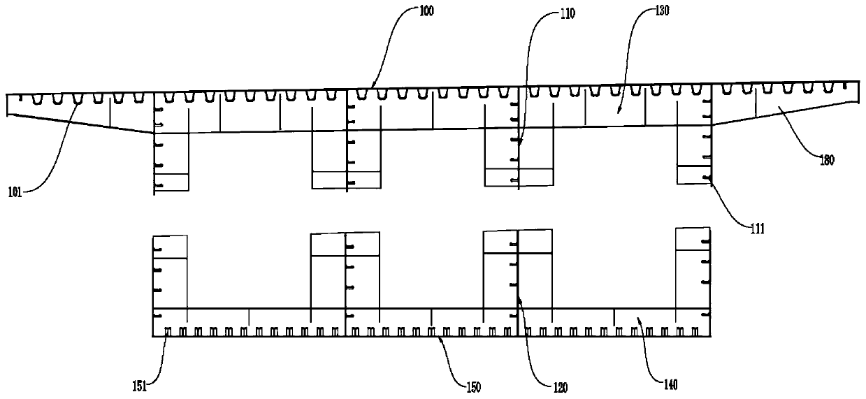 Manufacturing method and transporting method of steel box girder with high crossbeam