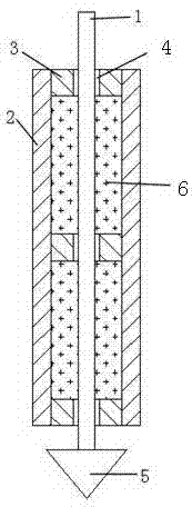 Ground wire device and laying method