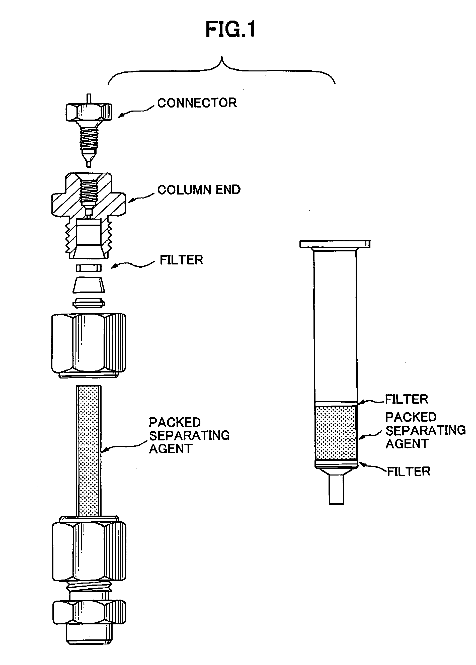 Separating agent for solid-phase extraction