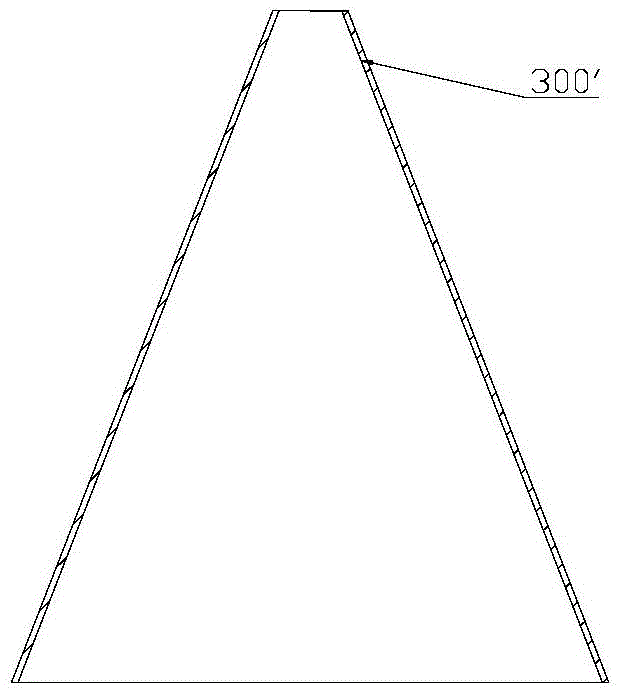 Tail cone molding die and molding method thereof