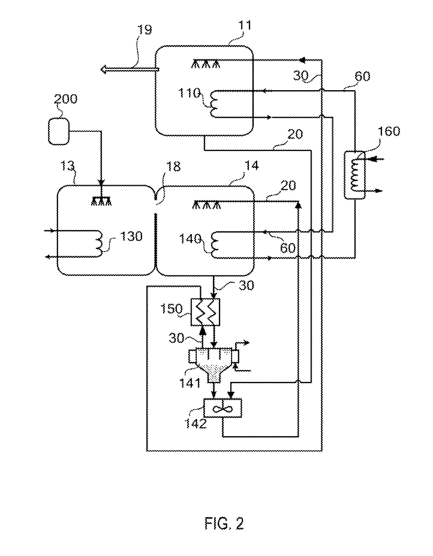 Absorptive heat pump systems and heating method