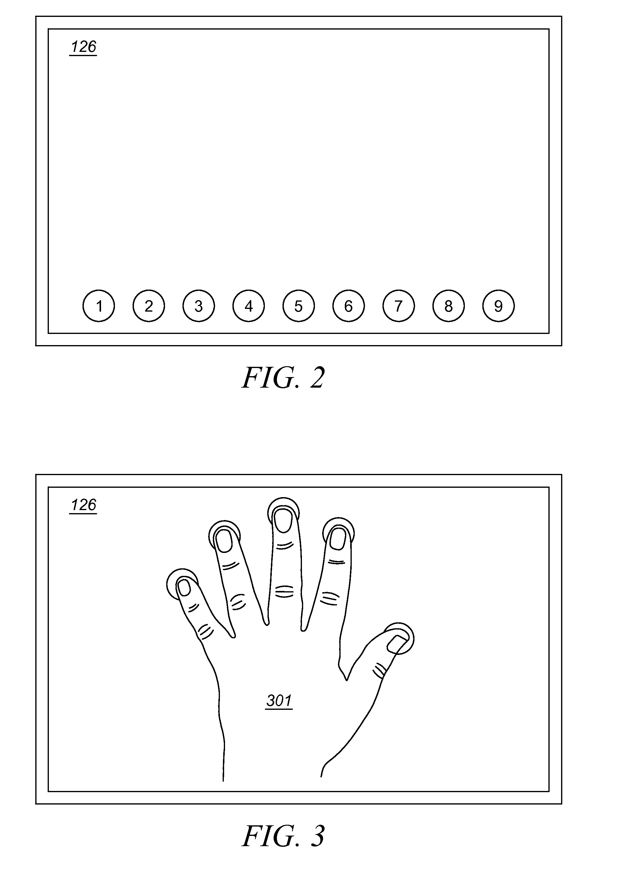 Method and apparatus for identifying fingers in contact with a touch screen