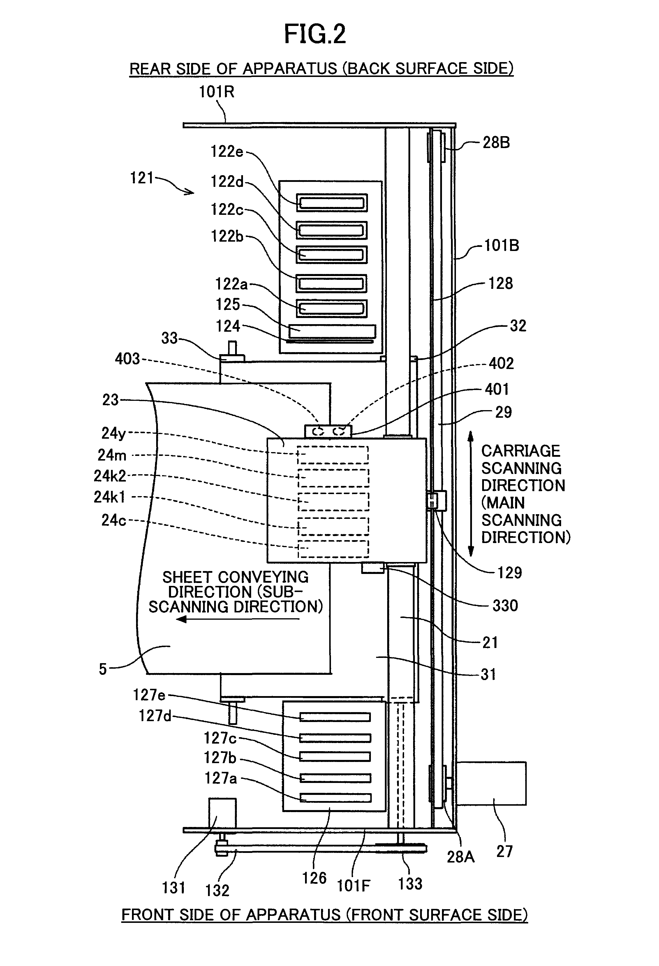 Image forming apparatus and method of correcting deviation of shooting position