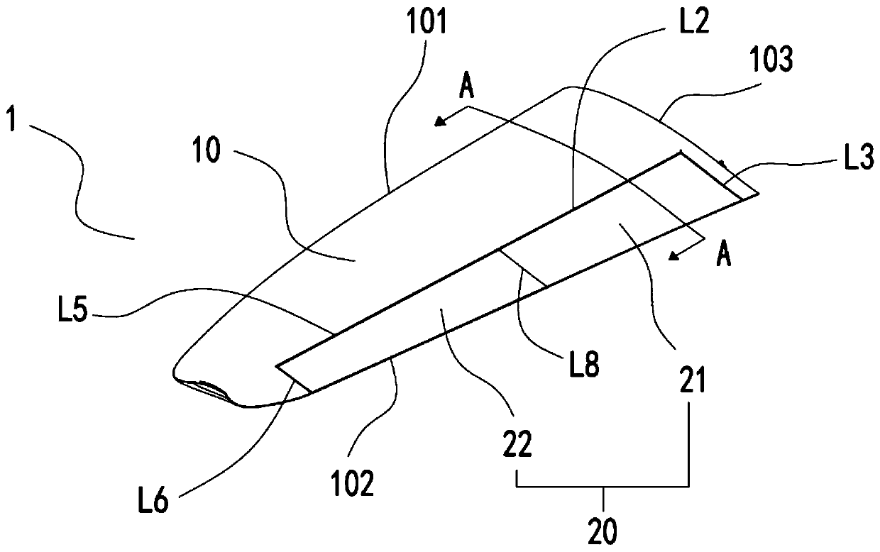 Wing and manufacturing method of wing