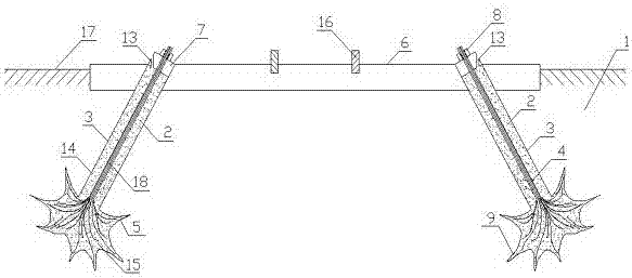 Pulling-sliding-resistant foundation and construction method thereof