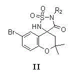 Benzo dihydropyran sulfamide spiro-compound and preparation method thereof