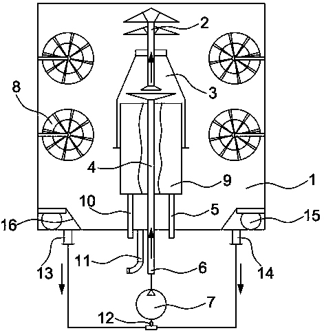 Wort boiling device based on circulation pump