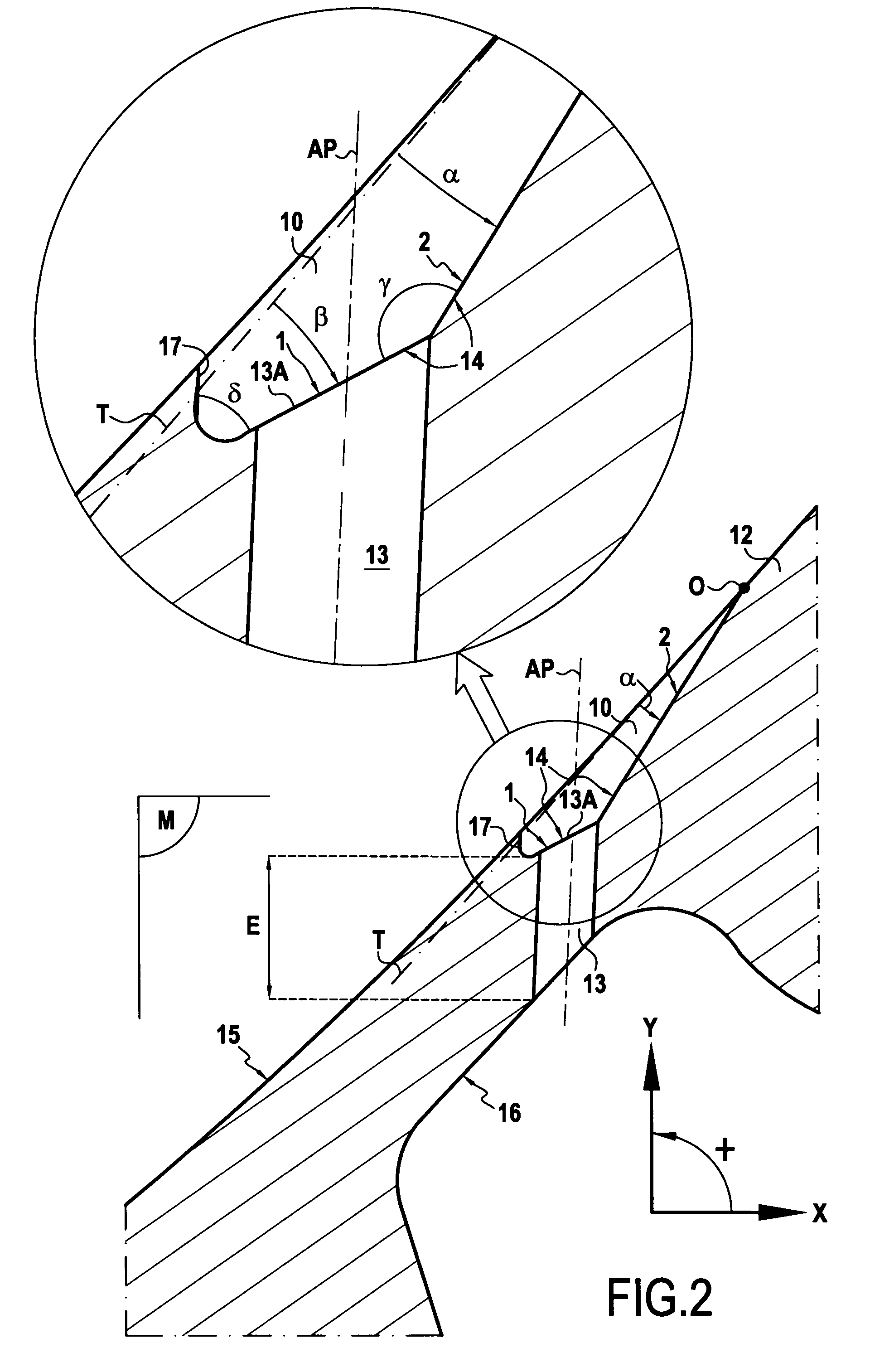 Cooling channel formed in a wall