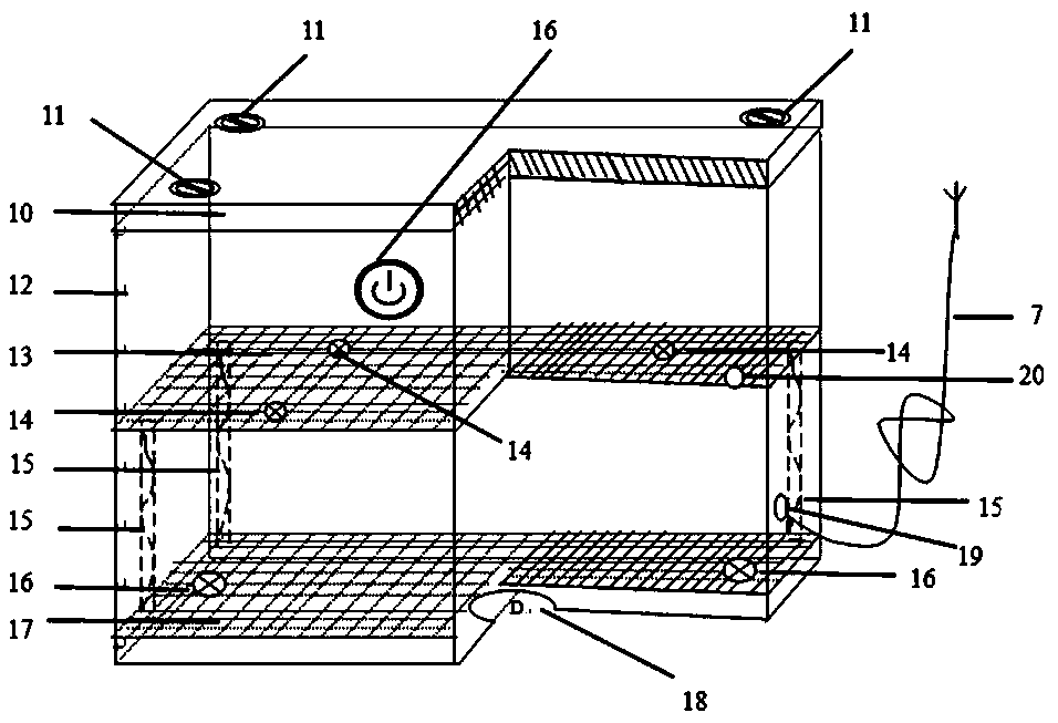 10kV line switch action indicating method and 10kV line switch action indicating instrument