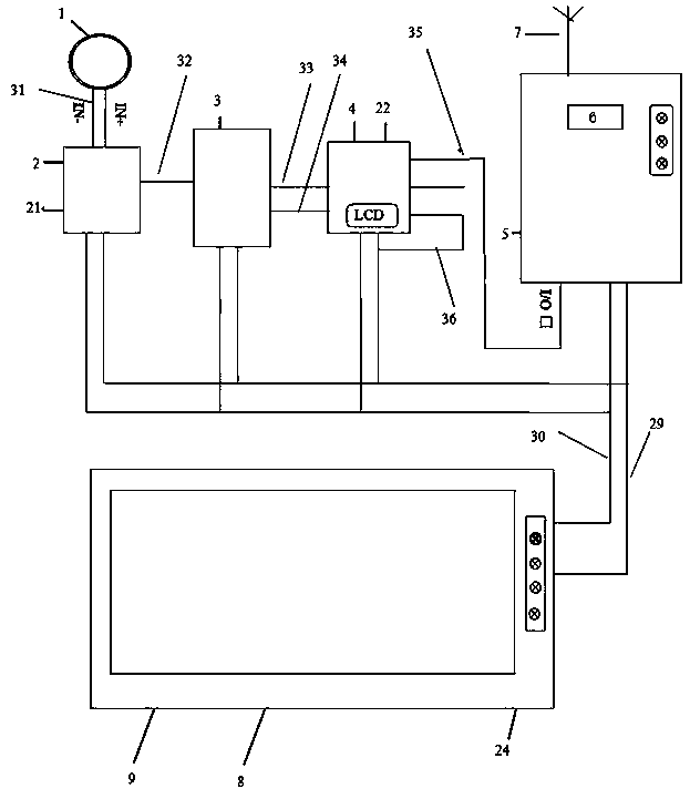 10kV line switch action indicating method and 10kV line switch action indicating instrument