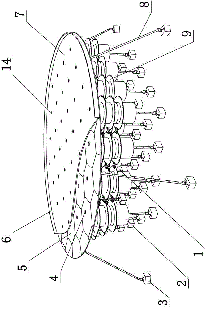 Movable marine floating type main body module structure