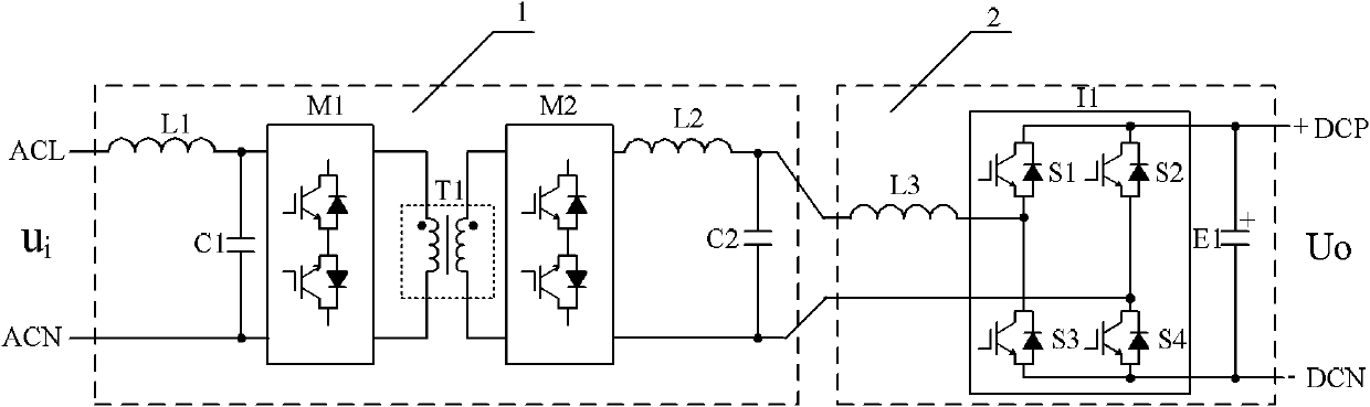AC-DC converter with bidirectional energy flow