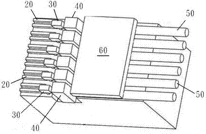 Silicon-based light transmitting-receiving component with parallel optical fiber transmission