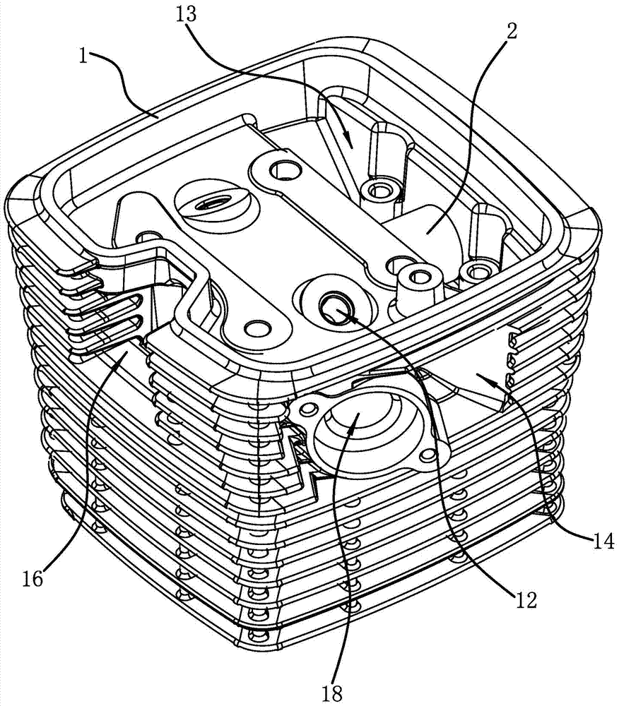 An air-cooled structure of a motorcycle internal combustion engine